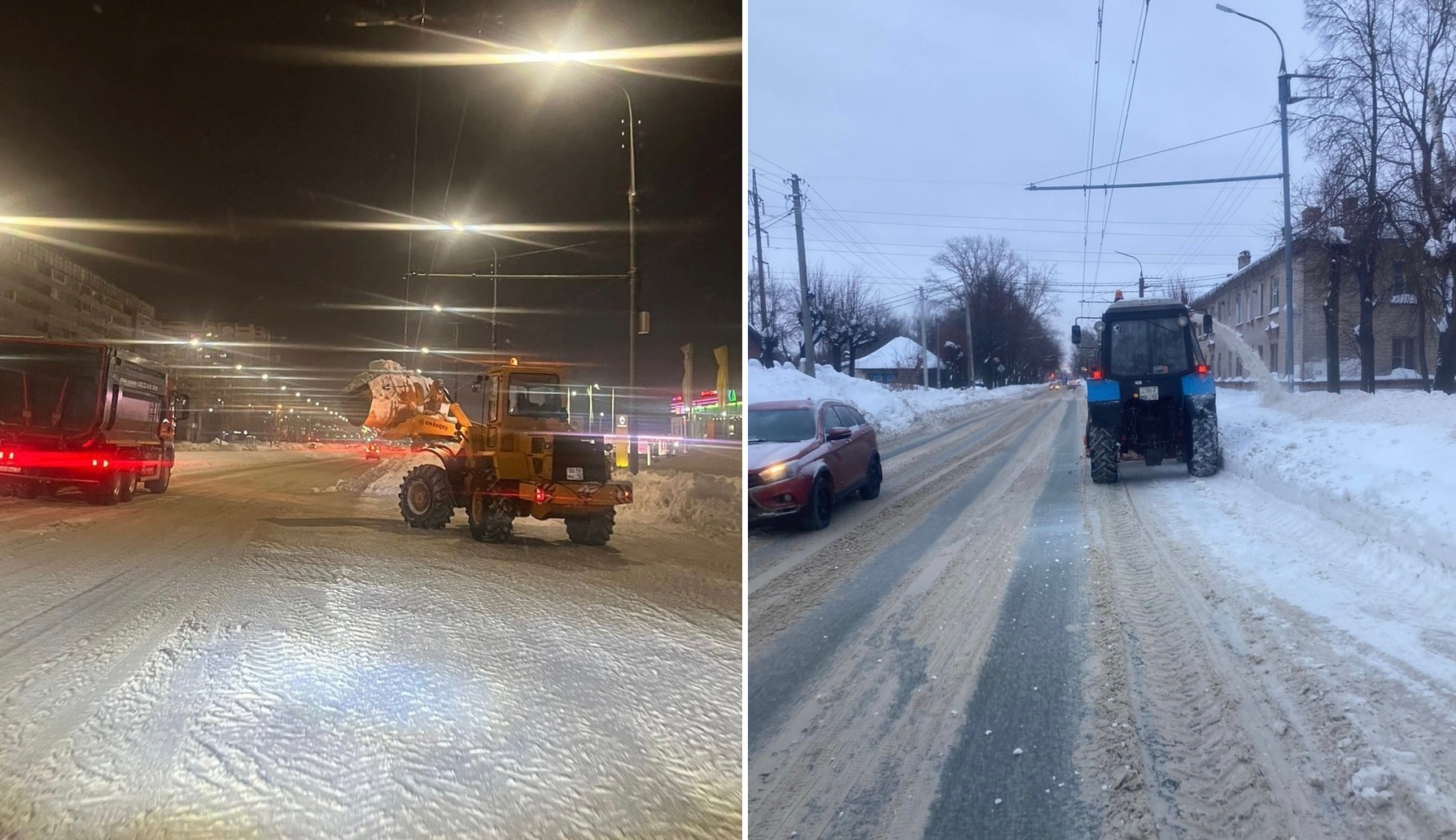 В выходные продолжается круглосуточная уборка снега с улиц Йошкар-Олы - ГТРК