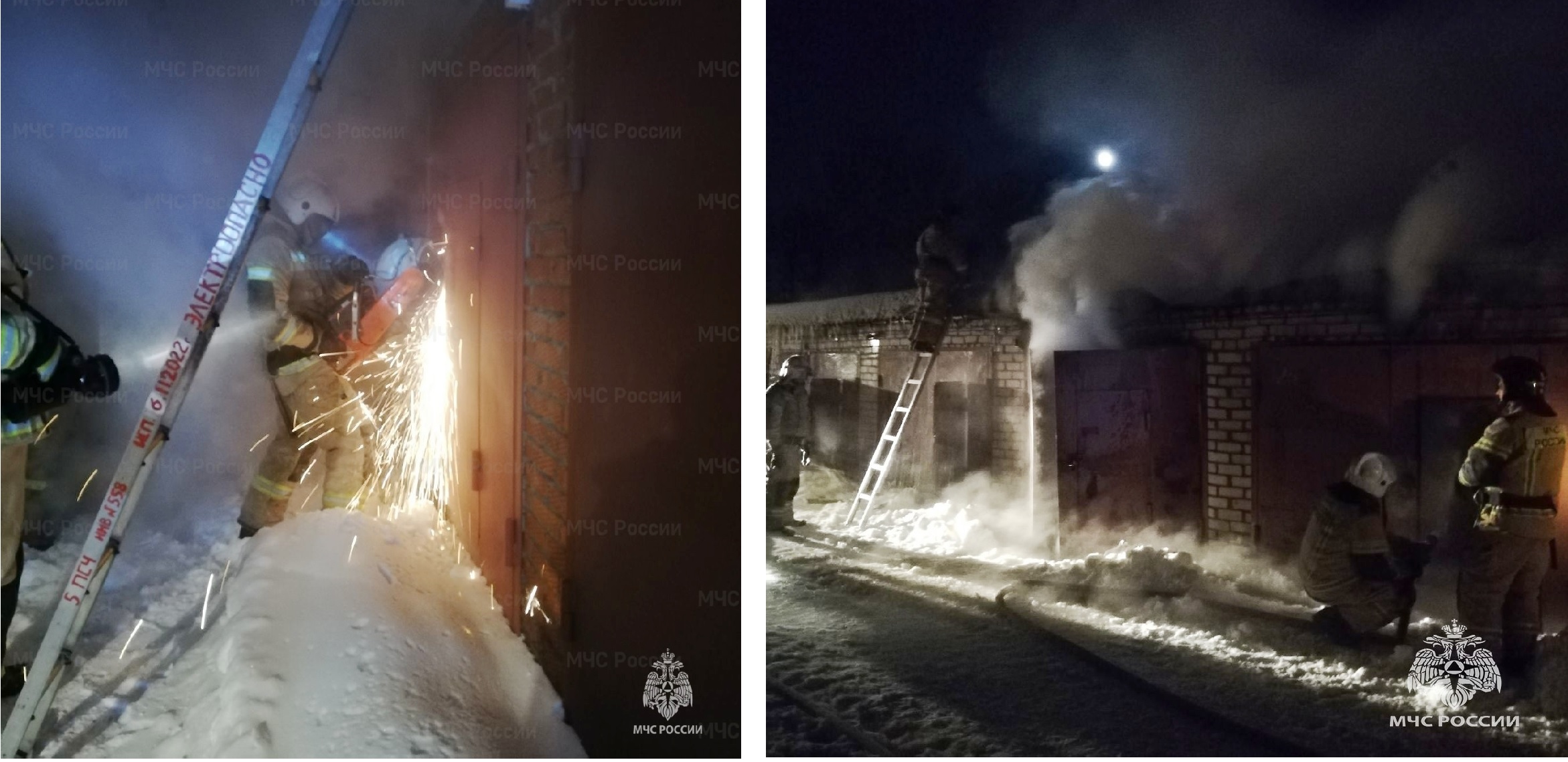 10 гаражей горели в Йошкар-Оле