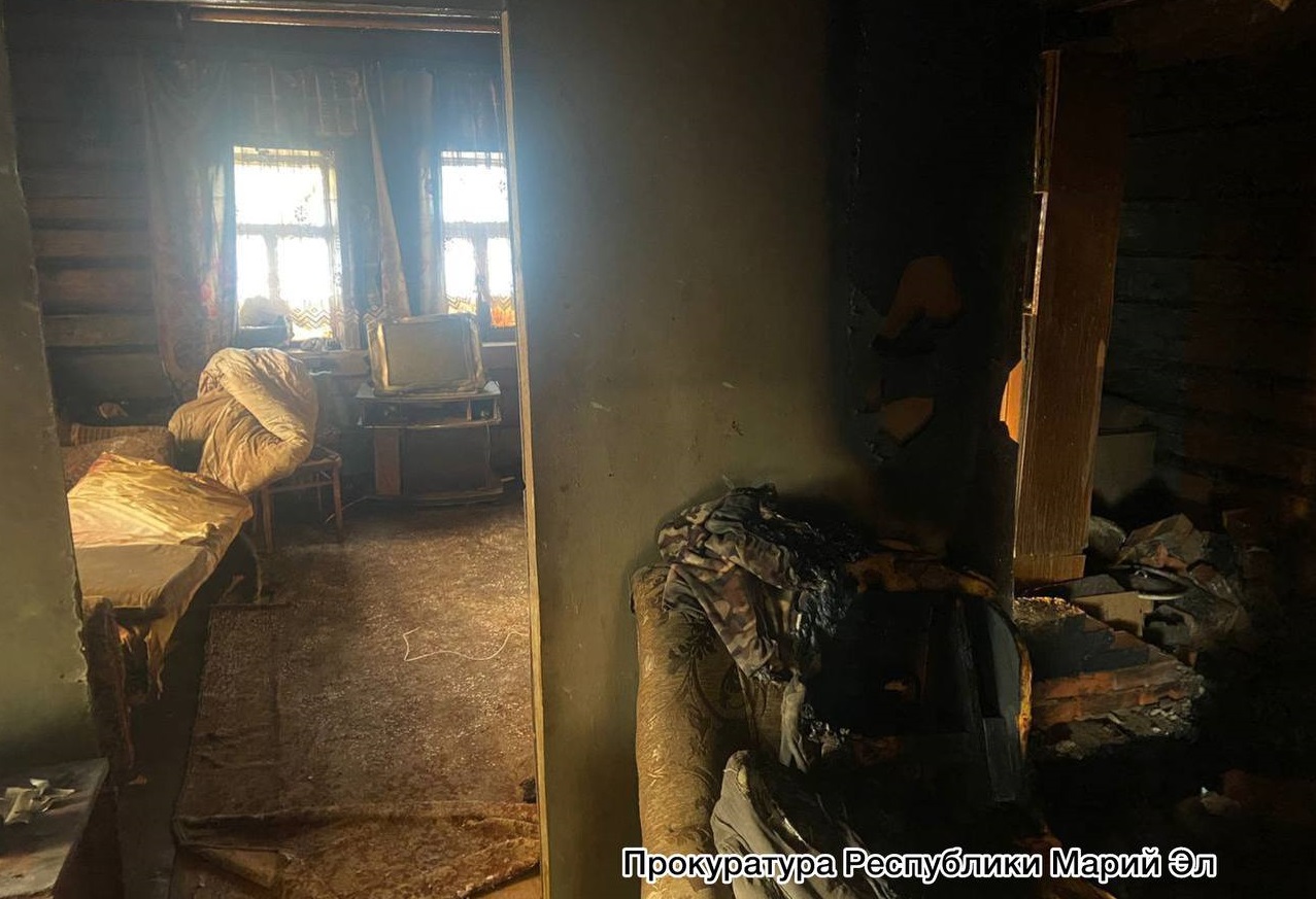 49-летний житель Моркинского района найден погибшим при  пожаре в частном доме