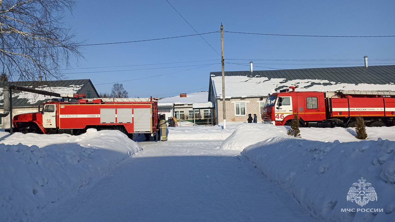 В Советском районе Марий Эл пожарные «эвакуировали» дом-интернат