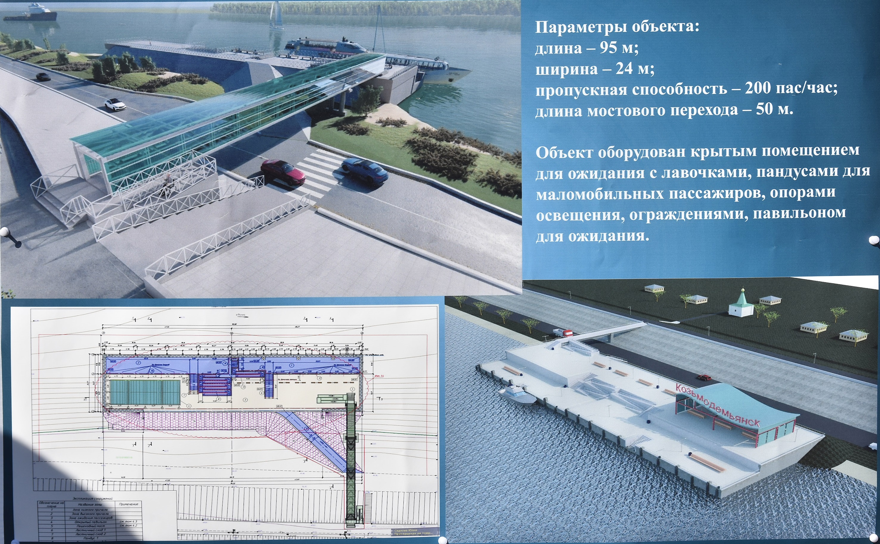 В Марий Эл строительство пассажирского причала в Козьмодемьянске завершится осенью этого года 