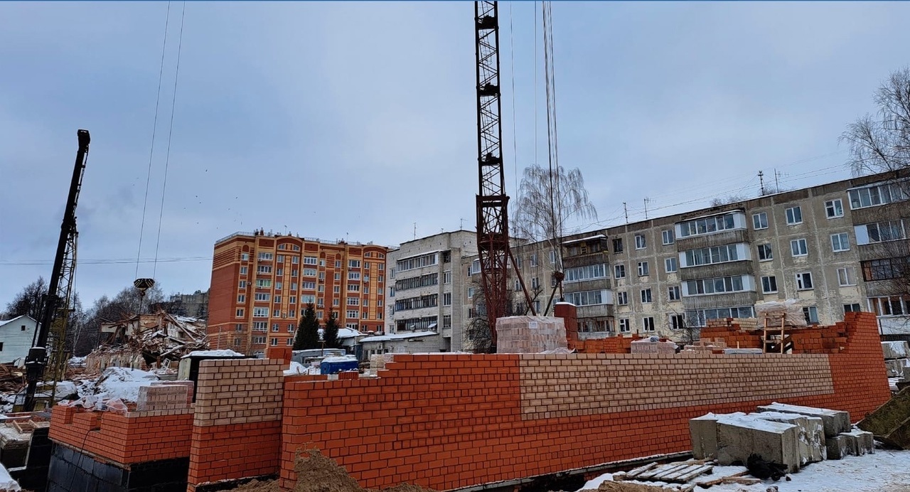 В Йошкар-Оле на месте аварийных домов началось строительство современных многоэтажек