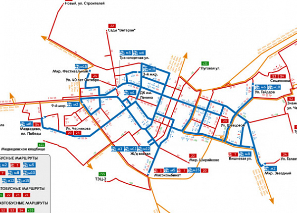 Схема движения общественного транспорта в йошкар оле